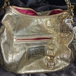 Gold Coach bag